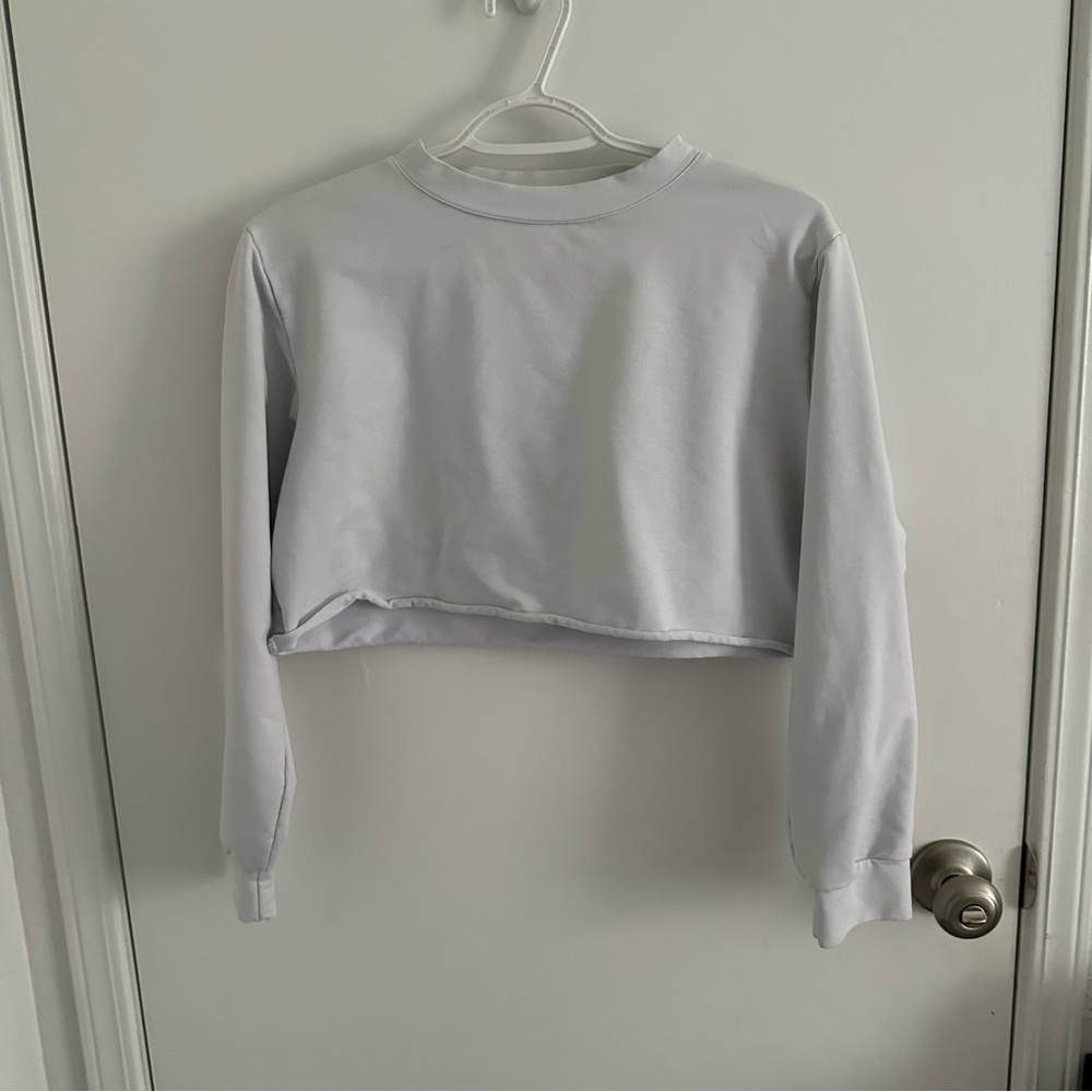 TWO crop sweatshirts
